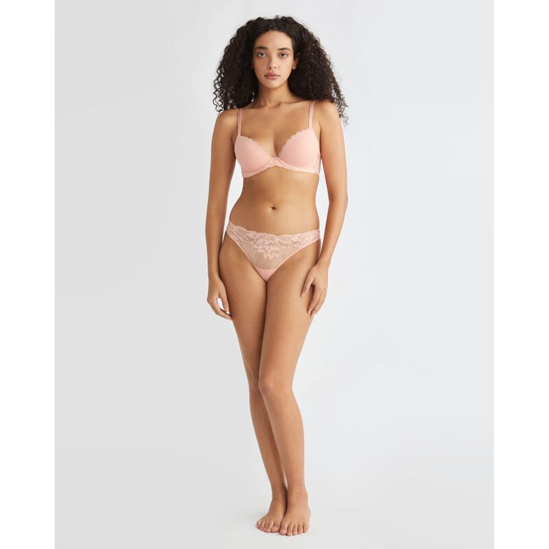 Calvin Klein Seductive Comfort Lotus Floral Thong image number 3